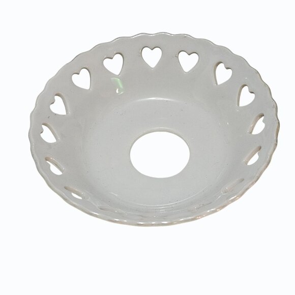 Vtg Lot  Japan Mini 4" Porcelain Kerosene Oil Lamp Roses Base Plus 2 Bobeches - Picture 8 of 11